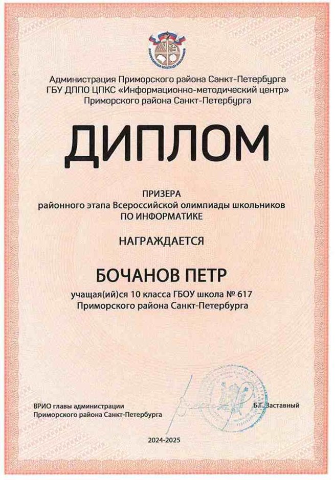 2024-2025 Бочанов Петр 10и информатика (Левшенкова Е.В.)